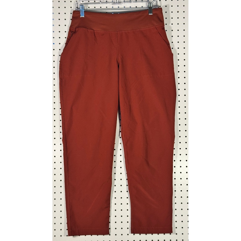Lands End Womens Rust Orange Active Tapered Pants Size S 6-8 525073